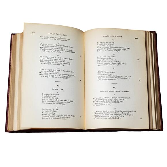 Robert Brownings Selected Poems New York Thomas Y Crowell Co Victorian Leather - Picture 10 of 12